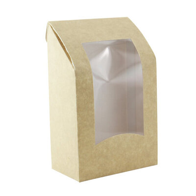 BROWN WRAP COOKIE SLEEVE WITH WINDOW